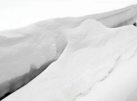 Snow drifts in the winter. Stock Photos