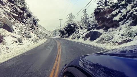 Snow drive 2 Video stock 152263918