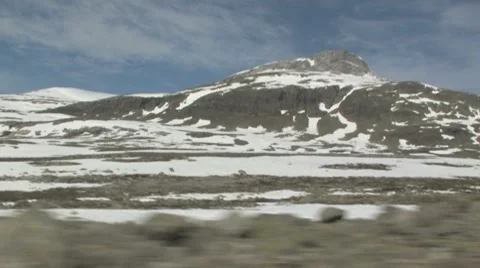 Snow drive by Stock Footage 8436753