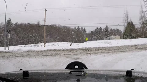 Snow Drive Stock Footage 173344312