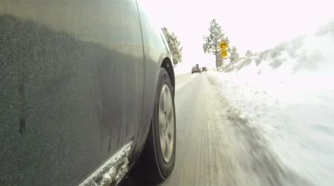 Snow Driving.mp4 Stock Footage 8955668