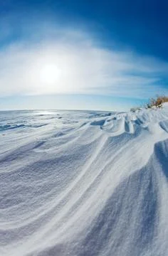 Snow dunes Stock Photos