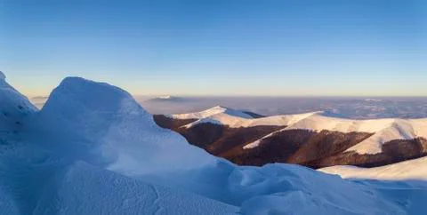 Snow dunes Stock Photos
