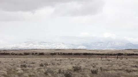 Snow Dusted Mountains Stock Footage 61897704