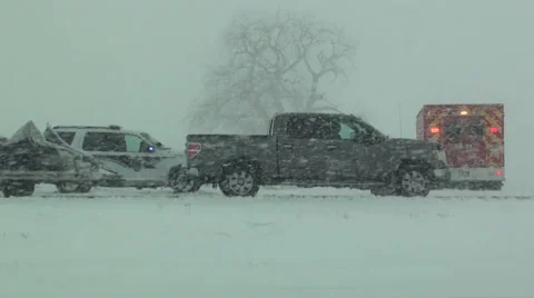 Snow Emergency Video stock 54757068