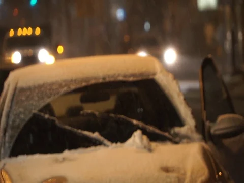 Snow Emergency Video stock 73546136