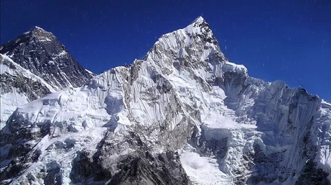 Snow at Everest 01 Stock Footage 52093551