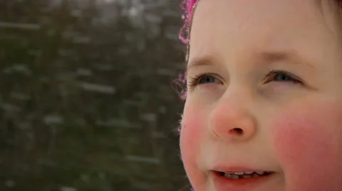 Snow eyes Stock Footage 22666406