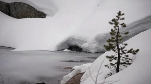 Snow Fall 2 Stock Footage 681744