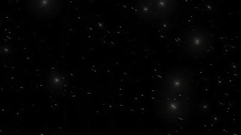 Snow fall on black background Stock Footage 144676597