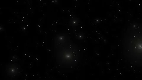 Snow fall on black background Stock Footage 144677145