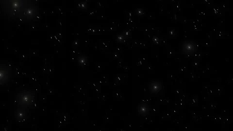 Snow fall on black background Stock Footage 144677377