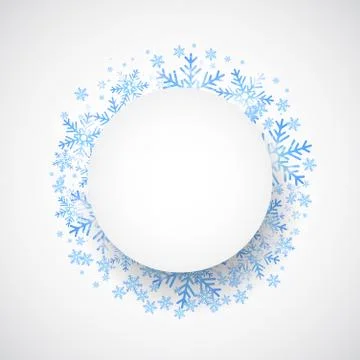 Snow fall. Holiday winter theme background. Stock Illustration