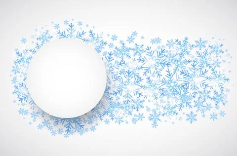 Snow fall. Holiday winter theme background. Stock Illustration