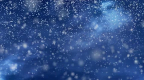 Snow Fall at Night Stock Footage 44873848