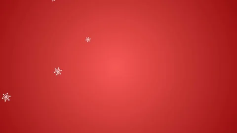 Snow Fall Red Background Alpha Channel Stock Footage 70778930