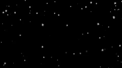 Snow fall seamless loop animation with black background Video stock 297225106