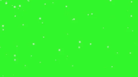 Snow fall seamless loop video on green screen Video stock 295455964