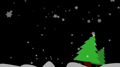 Snow fall stock motion animation Stock Footage 286313539