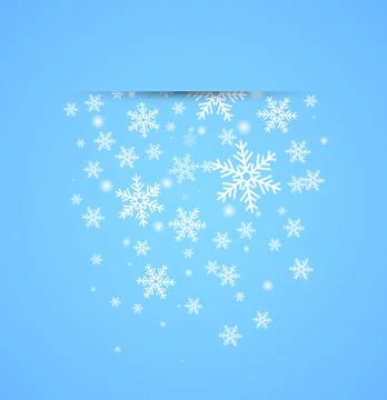 Snow fall. Winter background. Stock Illustration