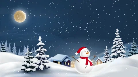 Snow fall Winter, Christmas tree, Christmas 스톡 동영상 138035388