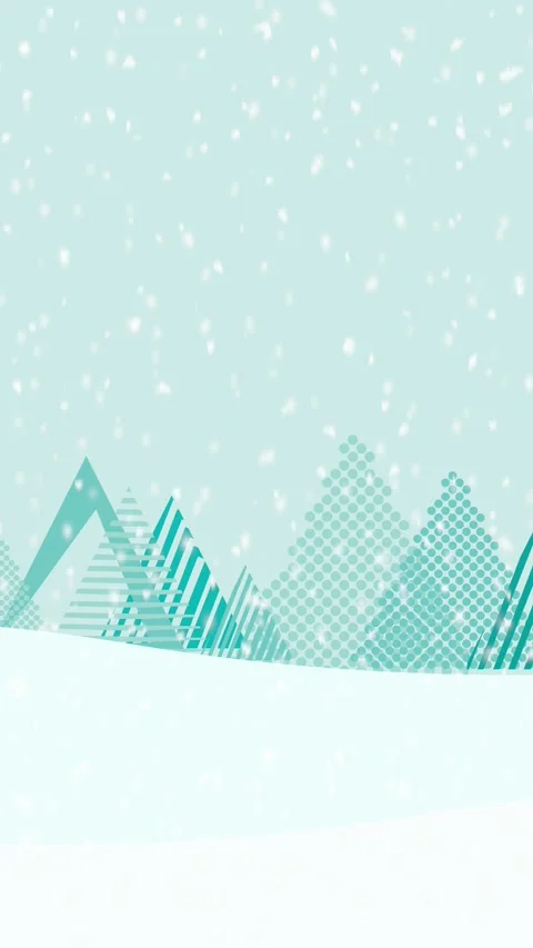Snow falling on a abstract forest in the mountain. Video stock 314090889