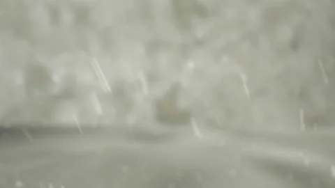 Snow falling at abstract grey background Stock Footage 143652781