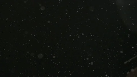 Snow falling against the dark sky at night Stock Footage 104527200