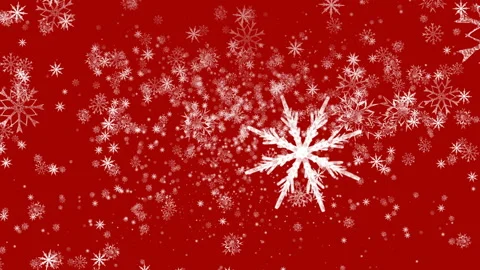 Snow falling against red background Stock Footage 144122391