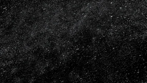 Snow falling with alpha channel. Stock Footage