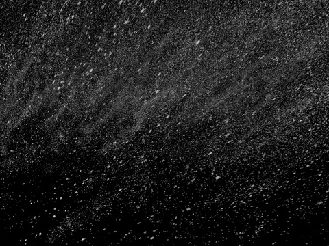 Snow falling with alpha matte. Stock Footage 84432733