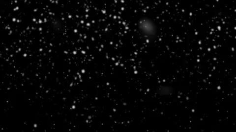 Snow falling animation on a black background, seamless loop Stock Footage 270169064