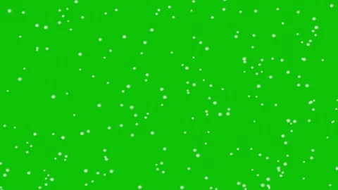 Snow Falling Animation closeup Isolated on green screen stock video Stock-Footage 299775163