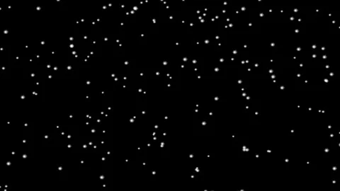 Snow Falling Animation closeup Isolated on Black Background stock video Stock Footage 299775168