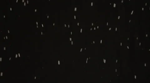Snow Falling on Black Alpha Stock Footage 46832144