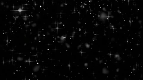 Snow is falling on a black background, animation Stock Footage 167429228