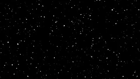 Snow falling on black background creating winter atmosphere in video Stock Footage 327567893