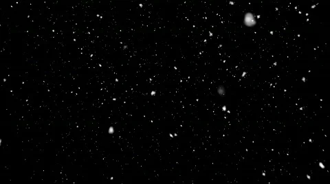 Snow Falling on Black Background Stock Footage 642629