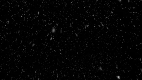 Snow Falling on black background Stock Footage 120137236
