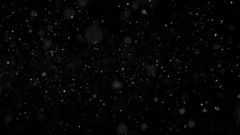 Snow falling on black background Stock Footage 262130710