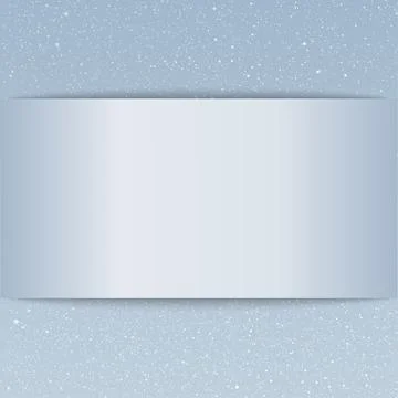 Snow falling on blue background. Empty card. Stock Illustration