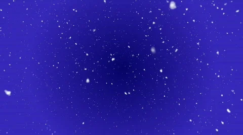 Snow Falling Blue Background Stock Footage 642657