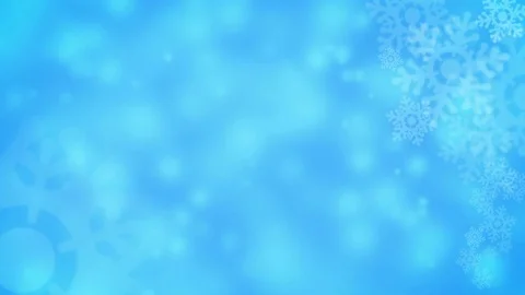 Snow falling on blue background Stock Footage 70456355