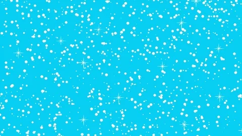 Snow falling blue day motion illustration Stock Footage 126807944
