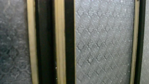 Snow falling on a clear winter night Stock Footage 102527746