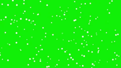 Snow Falling with Down - Chroma Key Green Screen Footage Video stock 337045657
