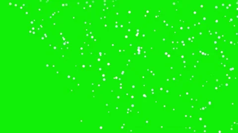 Snow Falling with Down on Green Screen Chroma Key Background Video stock 337045552