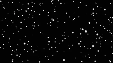 Snow falling down slowly 4K animation. Realistic snow falling isolated Stock Footage 163746899