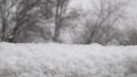 Snow falling on eaves slow mo close-up 動画素材 170719302