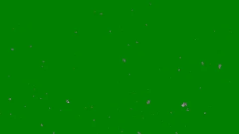 Snow falling green screen animated chromakey background figure creative emotion Stock Footage 314064325